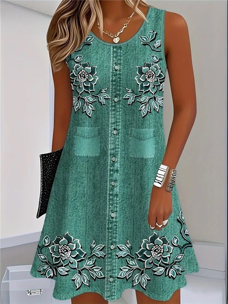 Caroline - Soft Denim Dress