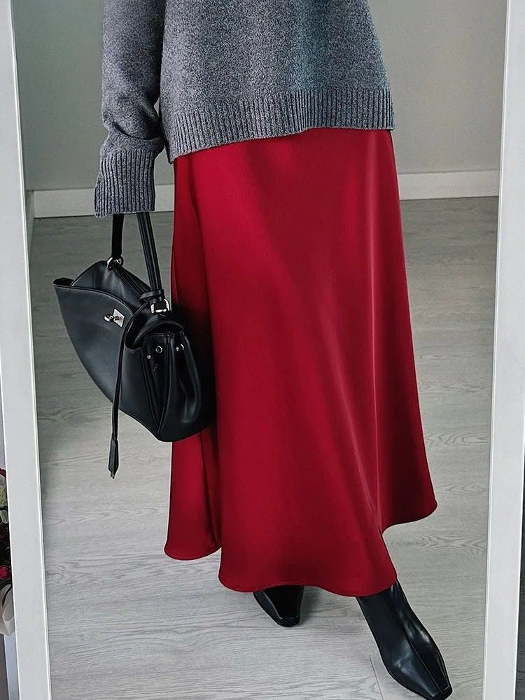 Teresa - Luxurious Satin Skirt