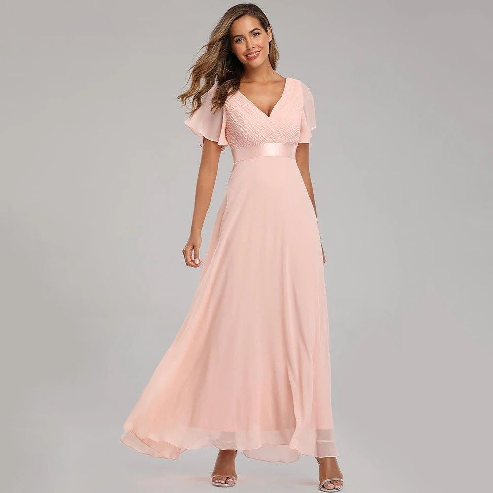 Kaitlyn - Flowing Chiffon Dress