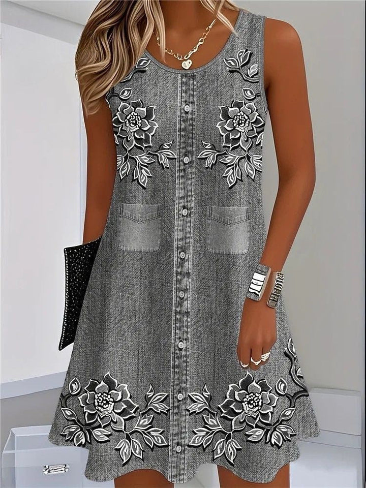 Caroline - Soft Denim Dress