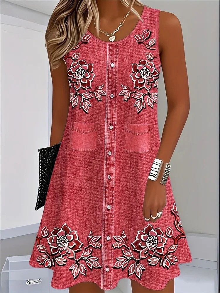 Caroline - Soft Denim Dress