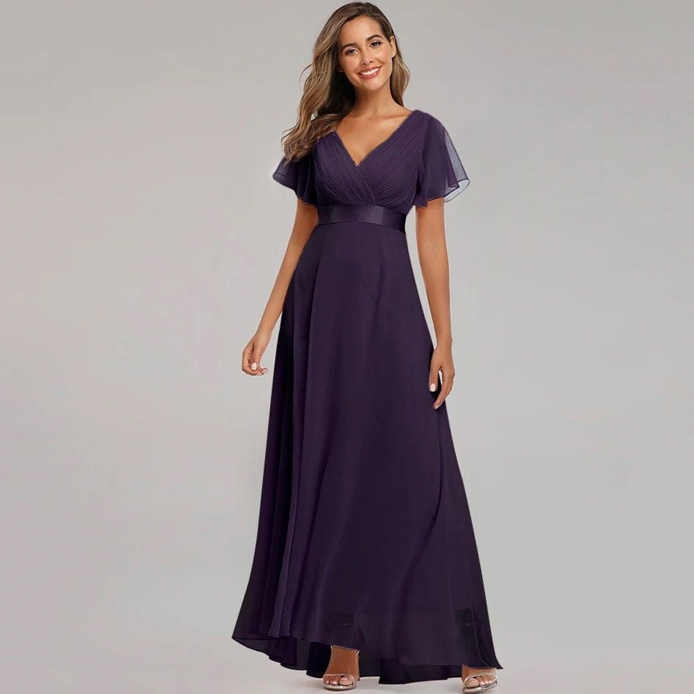 Kaitlyn - Flowing Chiffon Dress