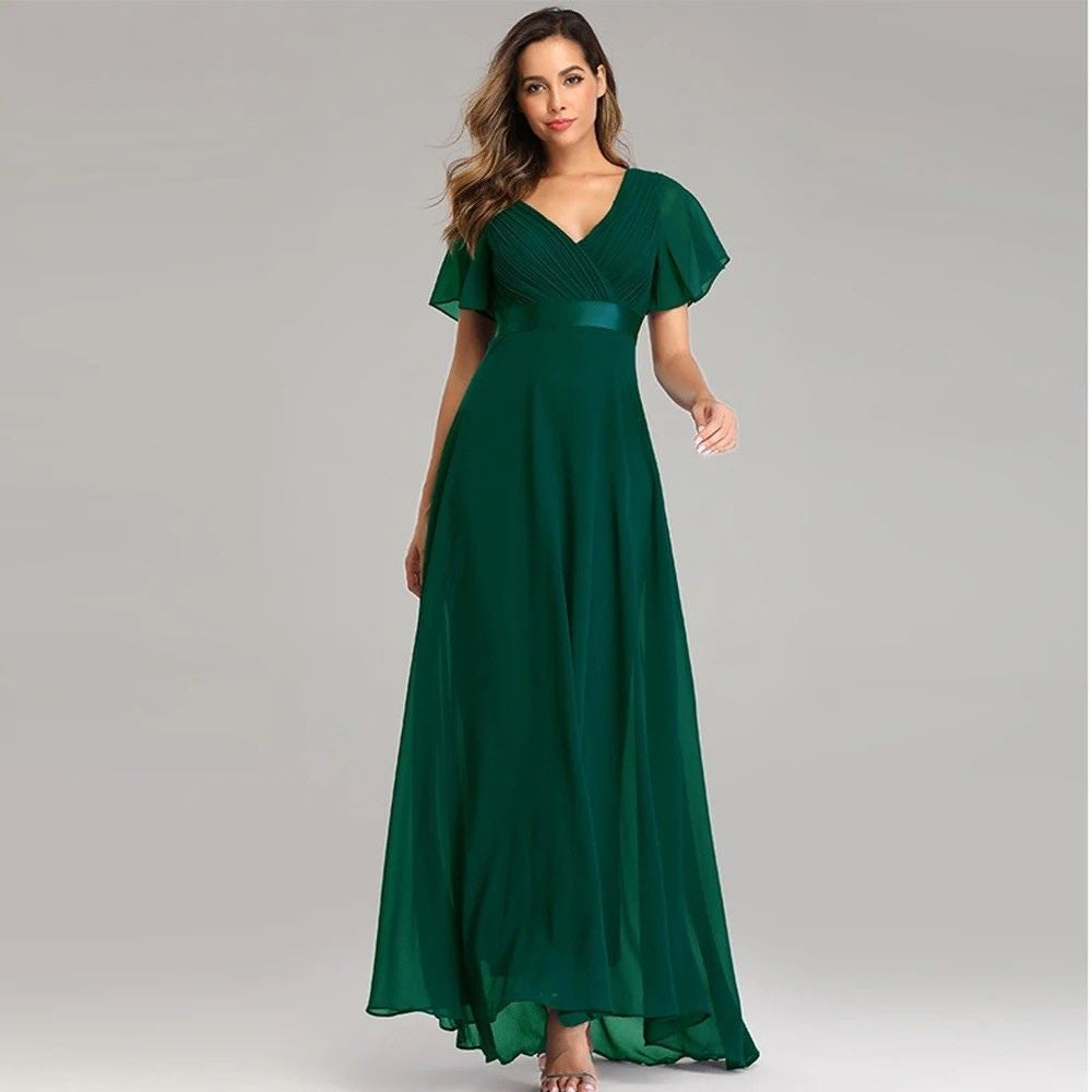 Kaitlyn - Flowing Chiffon Dress
