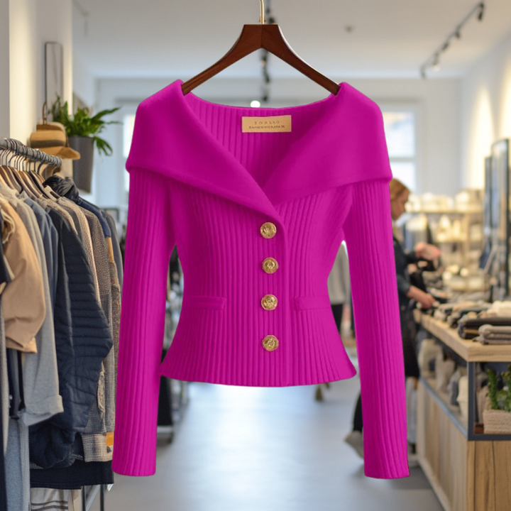 Abigail - Elegant Ribbed Cardigan
