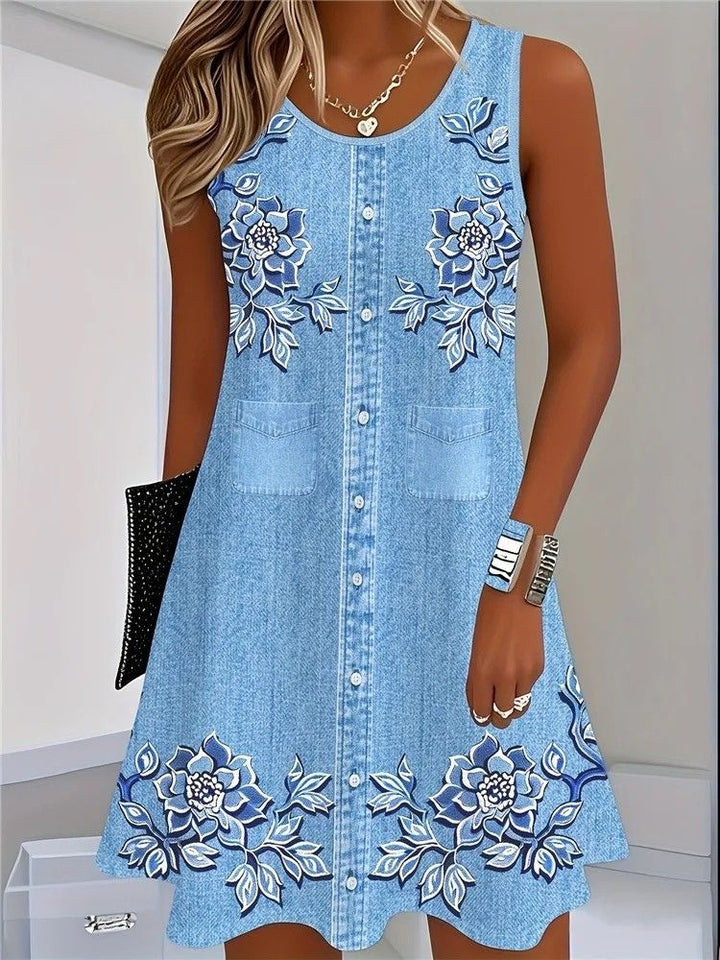 Caroline - Soft Denim Dress
