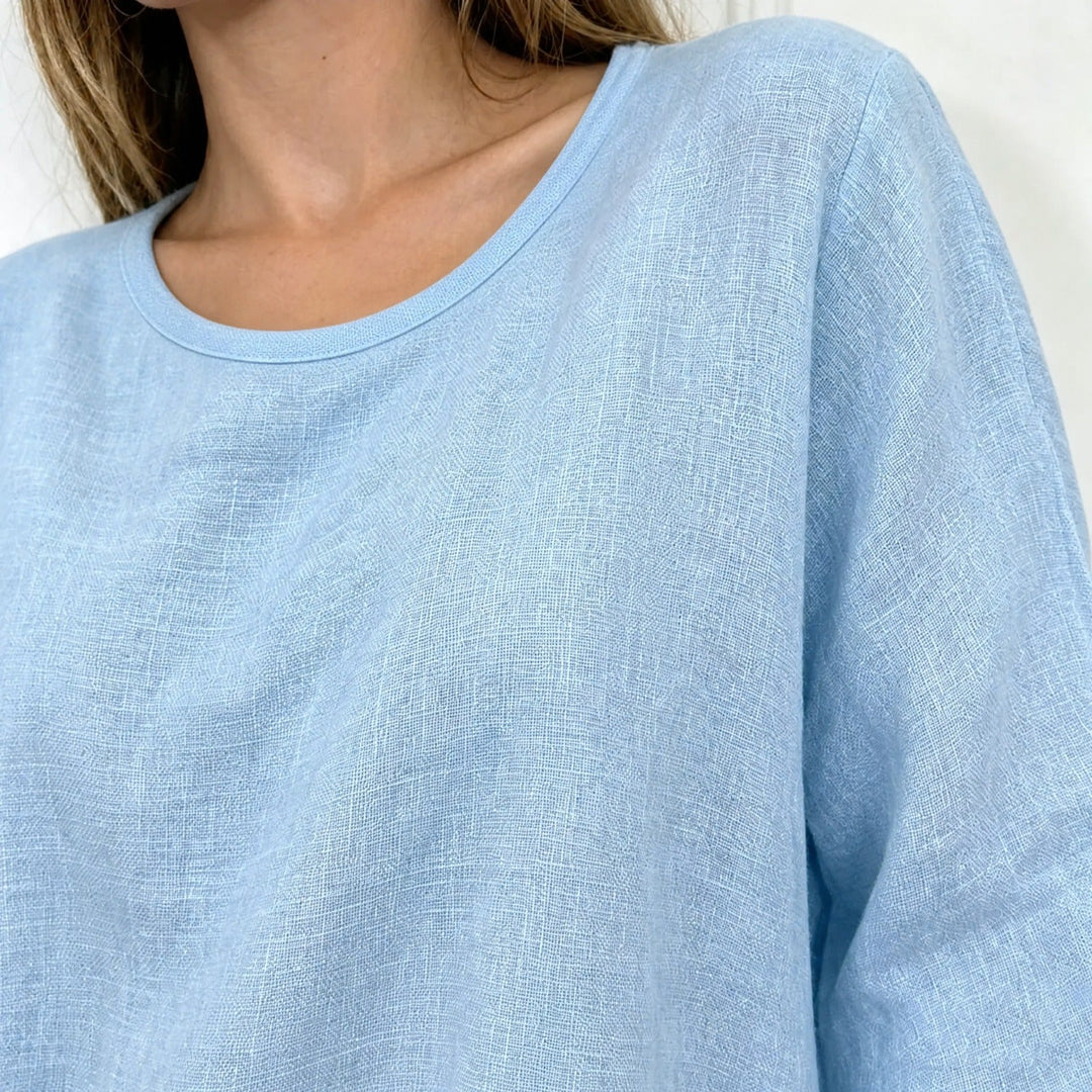 Delaney - Relaxed Linen Blouse