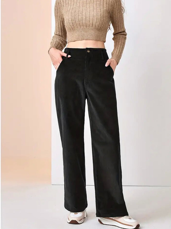 Nadine - Plush Wide-Leg Pants