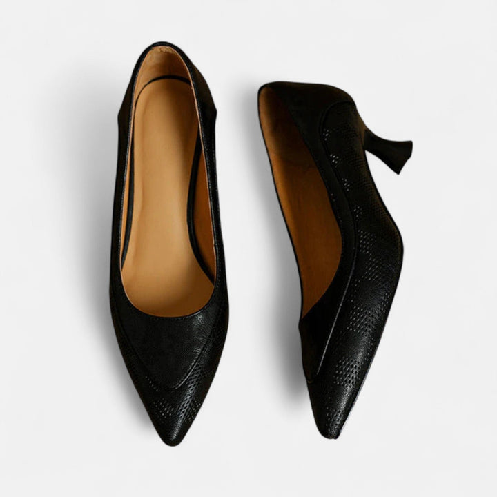 Queenie - Sleek Leather Heels