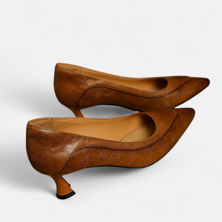 Queenie - Sleek Leather Heels