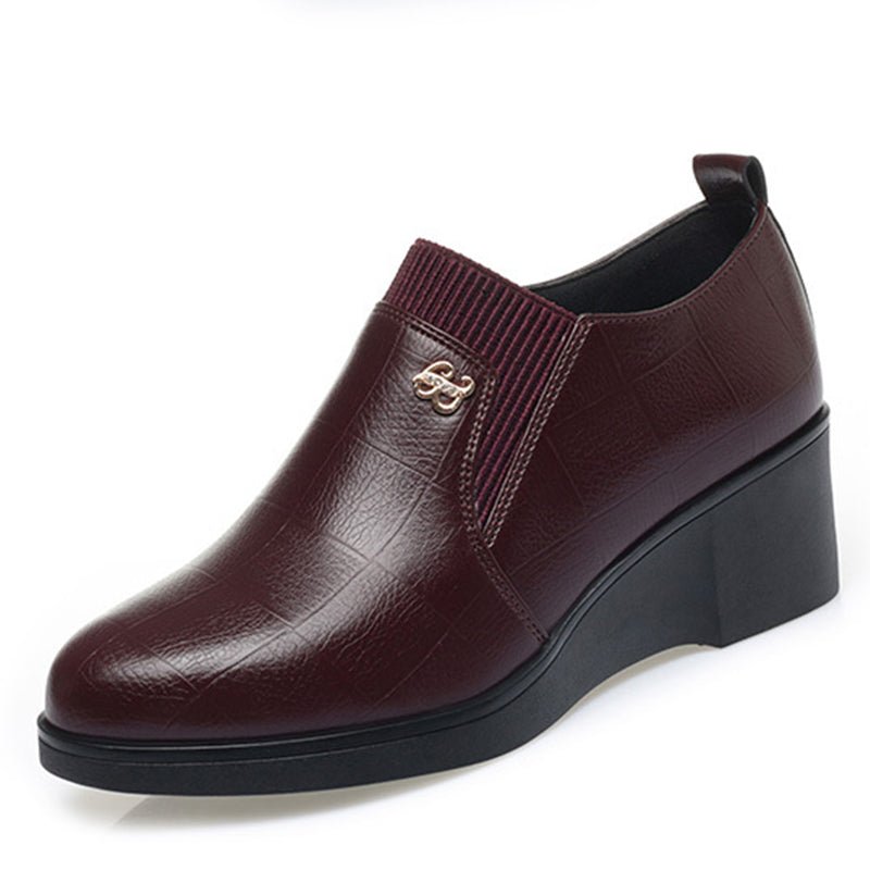 Michelle - Sleek Leather Wedges