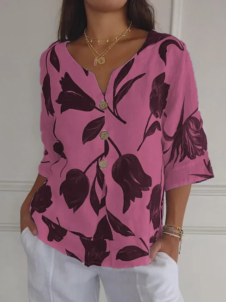 Elegant Floral Blouse
