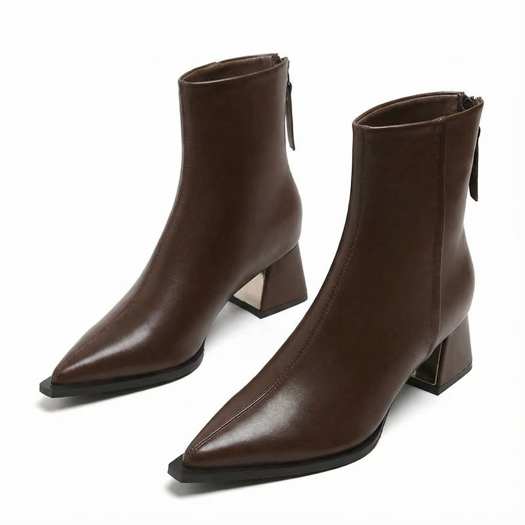 Quintessa - Polished Elegance Ankle Boots