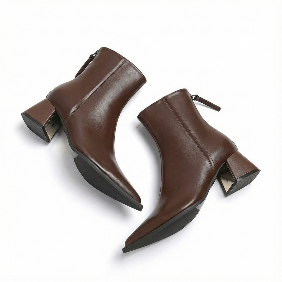 Quintessa - Polished Elegance Ankle Boots