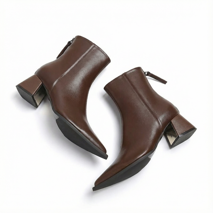 Quintessa - Polished Elegance Ankle Boots