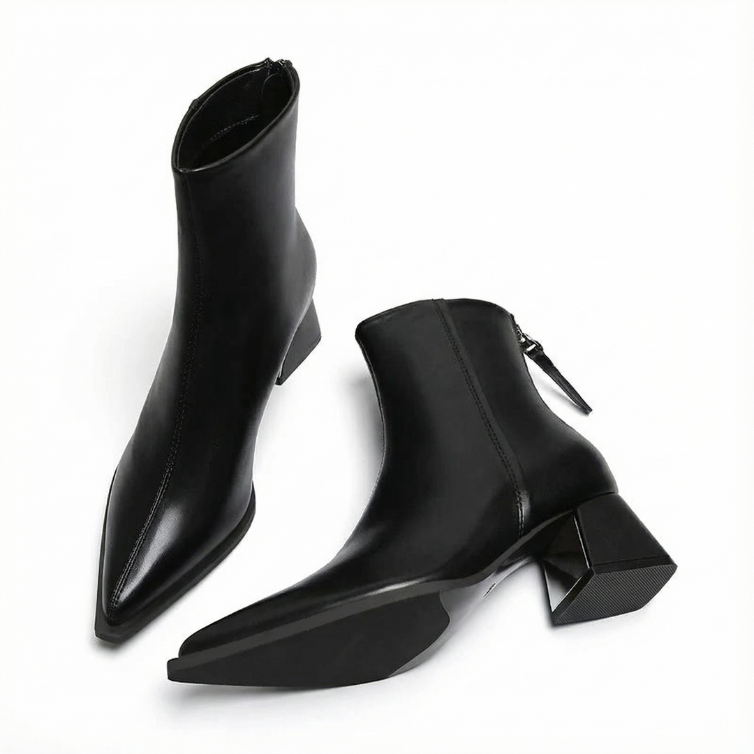 Quintessa - Polished Elegance Ankle Boots