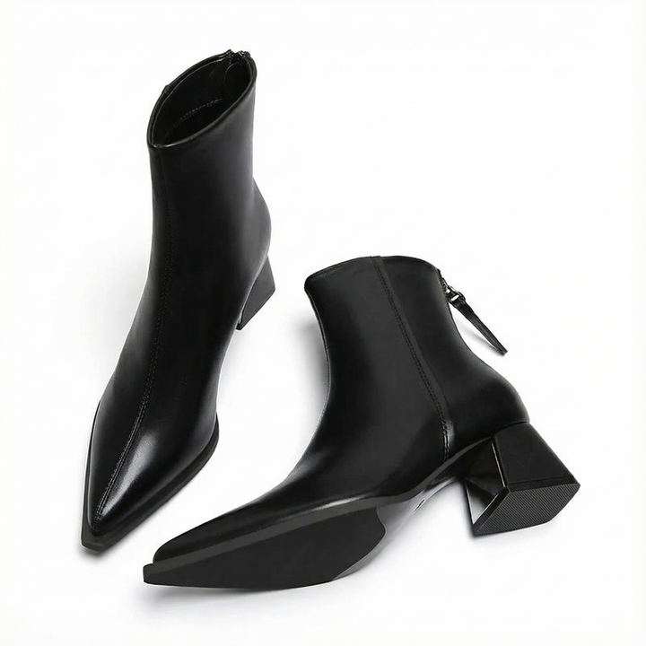 Quintessa - Polished Elegance Ankle Boots
