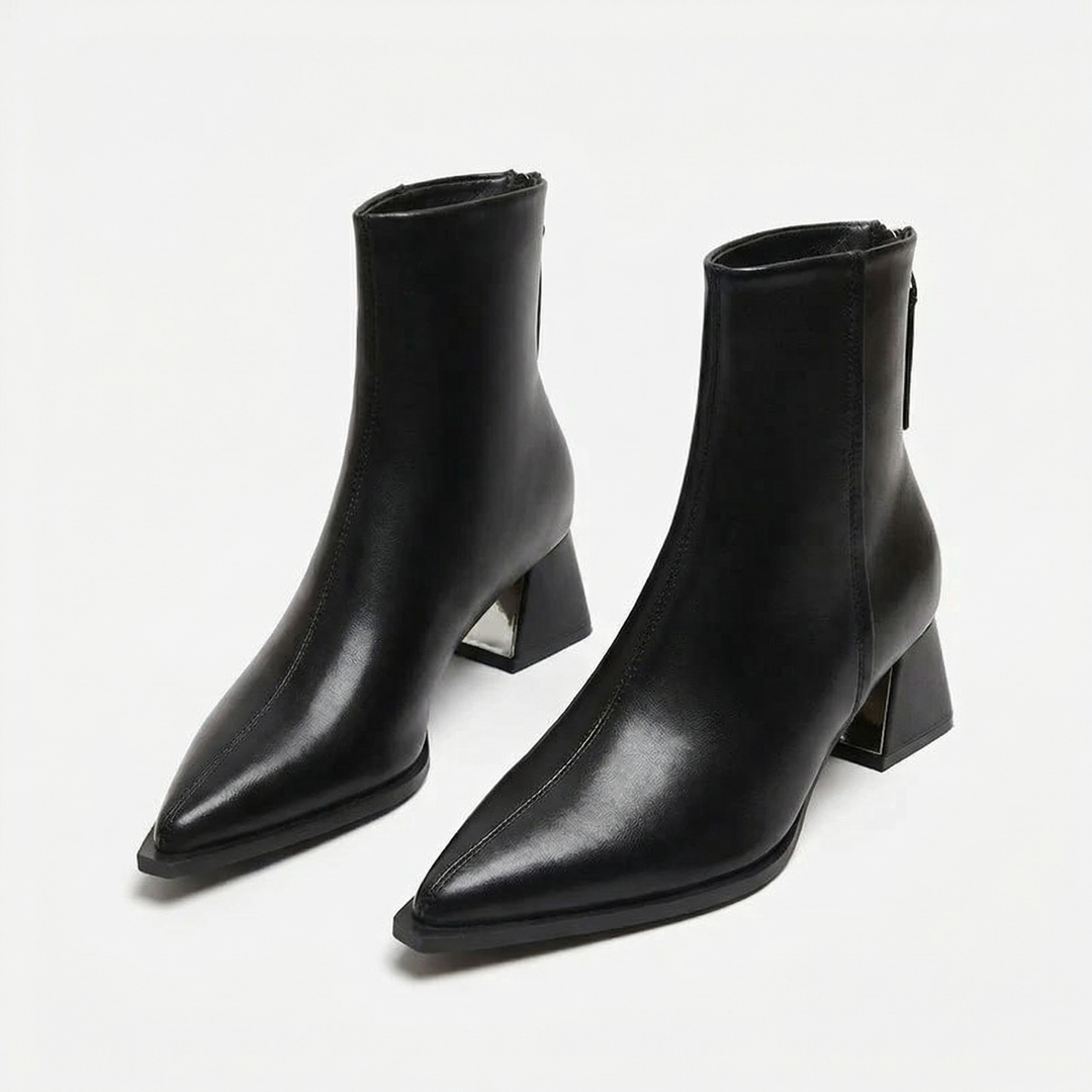 Quintessa - Polished Elegance Ankle Boots
