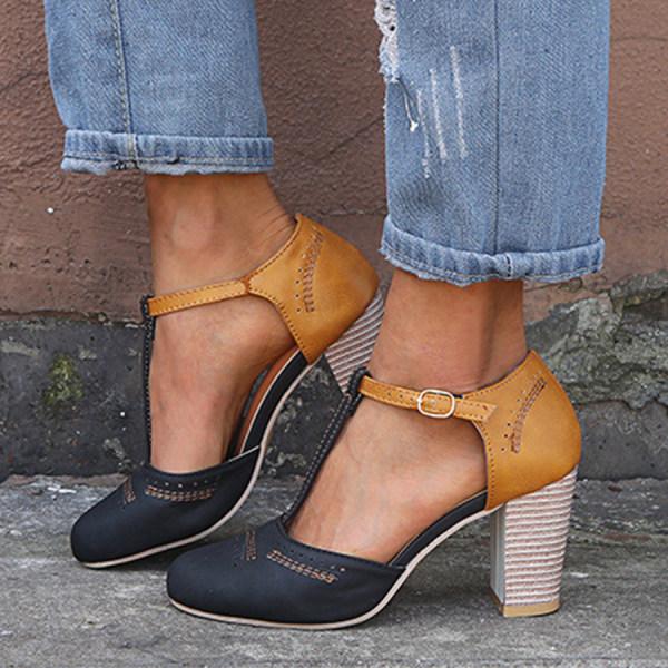 Nancy - Chic Block Heel Sandals