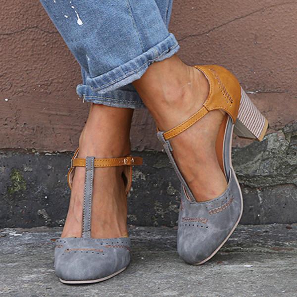 Nancy - Chic Block Heel Sandals