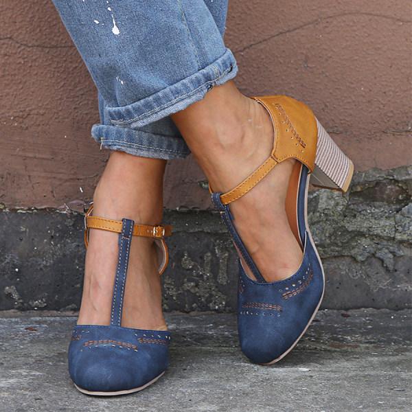 Nancy - Chic Block Heel Sandals