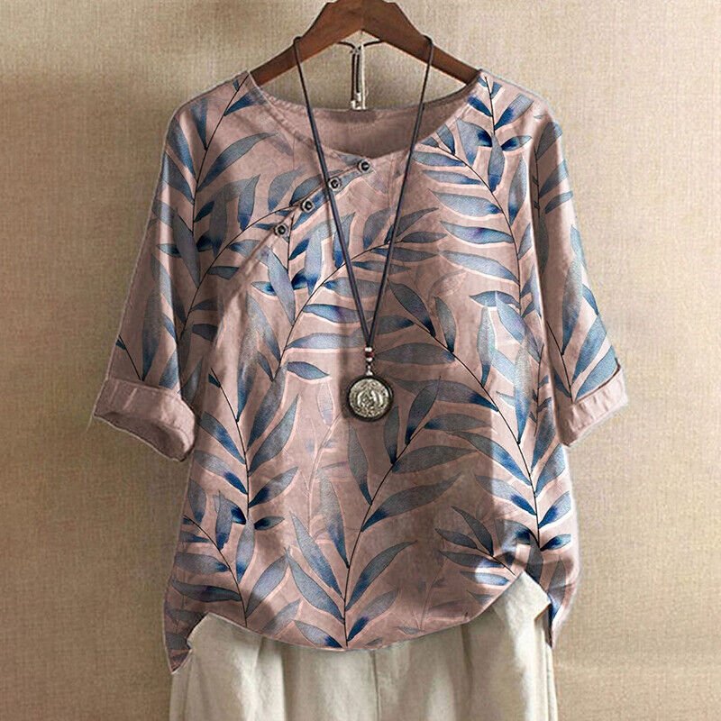 Teresa - Airy Leaf Blouse