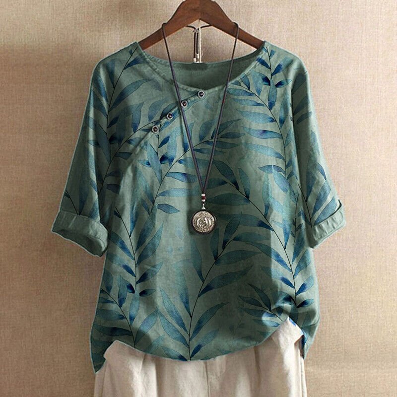 Teresa - Airy Leaf Blouse