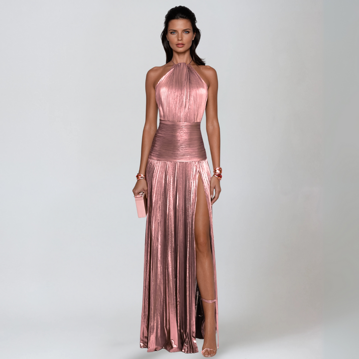 Portia - Shimmering Silk Dress