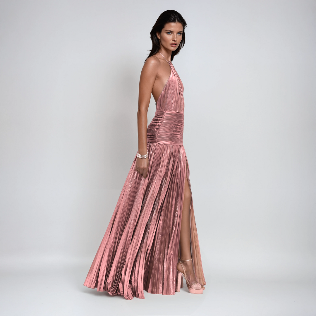 Portia - Shimmering Silk Dress