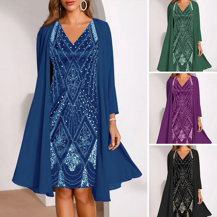 Hailey - Silky Dress Set