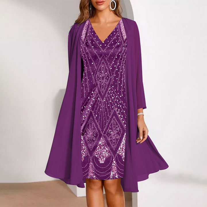Hailey - Silky Dress Set