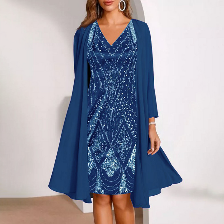 Hailey - Silky Dress Set