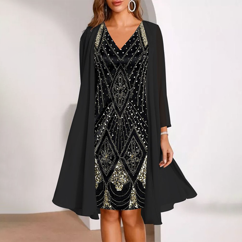 Hailey - Silky Dress Set
