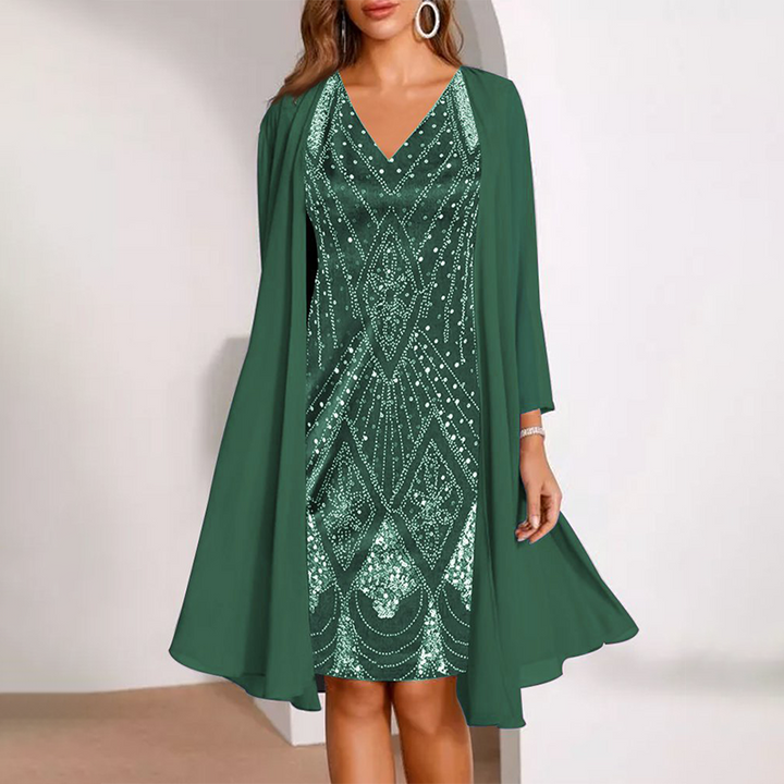 Hailey - Silky Dress Set