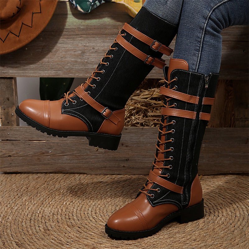 Xabrina - Sturdy Combat Boots